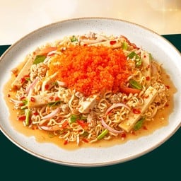 Spicy Instant Noodle Salad With Shrimp Roe