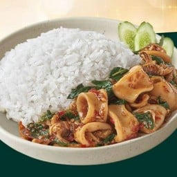 Squid And Basil Rice