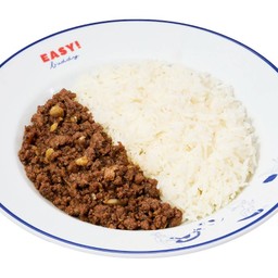 ข้าวราดกระเทียมพริกไทยเนื้อUSDAสับ