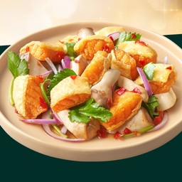 ยำท้องแซลมอนกรอบ