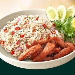 Spicy Fermented Fish Rice with Sun-Dried Fried Pork
