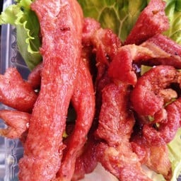 หมูแดดเดียว + น้ำจิ้มแจ่วลาว