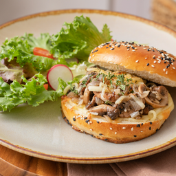 Bagel Sourdough Mushroom Truffle Cheese