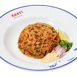 ข้าวผัดแจ่วเนื้อคั่ว