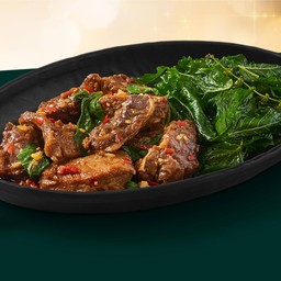 กะเพราเนื้อตุ๋น