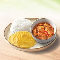 ข้าวไข่ลาวา พะแนงหมู