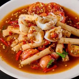 ตำไหลบัวปลาหมึก