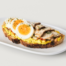 Open sandwich Pumpkin guacamole