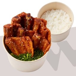 คัลบี ทอปบับ (ข้าวหน้าซี่โครงหมูย่างถ่าน) (M)