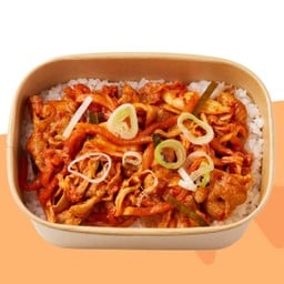 ทเวจีกิมจิท็อปบับ (ข้าวหน้าหมูผัดกิมจิรสเผ็ด)