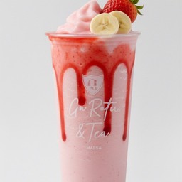 D78 สตอเบอรี่กล้วยปั่นนมสด (ใส่นม)