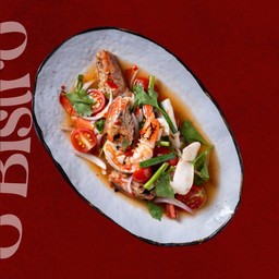 Spicy Mixed Grilled Seafood Salad