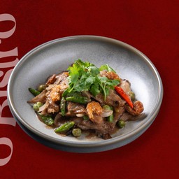 Stir-Fried Grilled Pork with Shrimp Paste and Fresh Chili