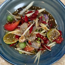 ตำกุ้งสด