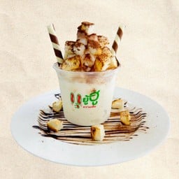 ปังเย็นนมสดโอวัลตินภูเขาไฟ