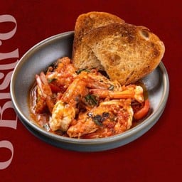 Prawns in Tomato Concasse and Dried Chili