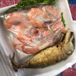 เมี่ยงปลาทู + กุ้ง
