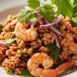 ข้าว ลาบ กุ้ง.หมูสับ