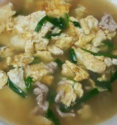 Clear Soup With Egg And Minced Pork