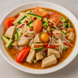 ตำซั่วแตงปลาร้า หมูยอ