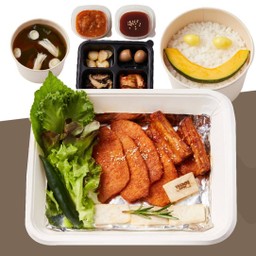 ชุดทูซัมทเวจีโกกี+คัลบีย่างซอสเกาหลี (หมูสันนอก,ซี่โครงหมู)