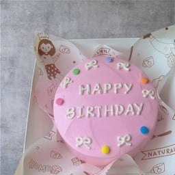 เค้กจิ๋ว HBD ลายโบว์