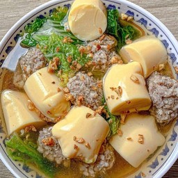 ต้มจืดหมูเด้งเต้าหู้ไข่