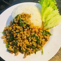 ข้าวกะเพราหมูสับ