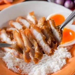 ข้าวหมูทอดเนื้อสันนอก (โคตรพิเศษสุดๆ)