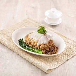 B6 บะหมี่ปลาใส่ขิงและต้นหอม (แห้ง)