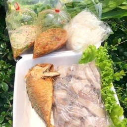 เมี่ยงปลาทู + หมูสามชั้น