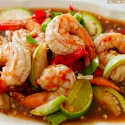 ตำเหลากุ้งสุก