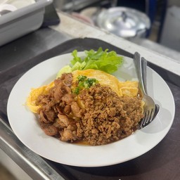 ข้าวไข่ข้นดับเบิ้ลหมู