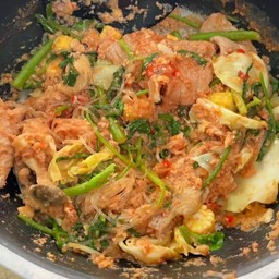 สุกี้แห้ง หมูชิ้น