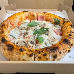 Pizza Ham  e Funghi (พิซซ่าแฮมและเห็ด) M