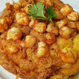 ไข่เจียวกุ้ง ( กับข้าว )