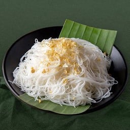 เส้นหมี่ลวกโรยกระเทียม