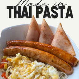 เส้นไทยพาสต้าไส้กรอกแฮม