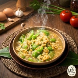 บวบผัดไข่สูตรโบราณ (กับข้าว)