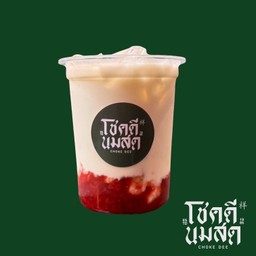 นมสดสตรอเบอร์รี่เกาหลี เย็น