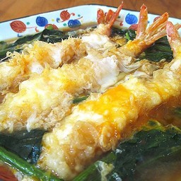 ต้มปวยเล้ง+กุ้งเทมปุระ