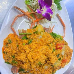 กุ้งผัดผงกะหร่ี ใหญ่
