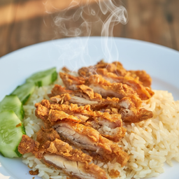 ข้าวมันไก่ทอด