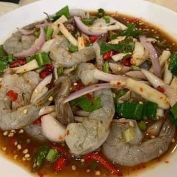 ยำกุ้งสด(กุ้งดิบ)