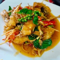 ผัดฉ่าปลากะพง