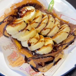 ขนมปังปิ้ง นูเทล่ากล้วย