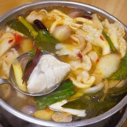 ต้มยำเนื้อปลากะพง (น้ำใส/น้ำข้น)