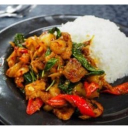 ผัดเผัดหมูป่า ร้าดข้าว