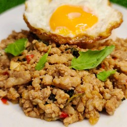 ข้าวกะเพราหมูสับ