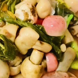 แกงเห็ดน้ำหมาก ใส่ผักติ้ว